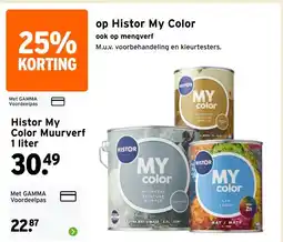 GAMMA Histor My Color Muurverf aanbieding