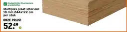 GAMMA Multiplex plaat interieur 18 mm 244x122 cm aanbieding