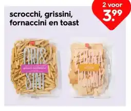 HEMA scrocchi, grissini, fornaccini en toast aanbieding