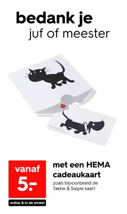 HEMA met een HEMA cadeaukaart aanbieding