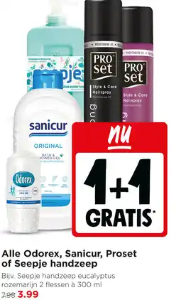 Jumbo Alle Odorex, Sanicur, Proset of Seepje handzeep aanbieding