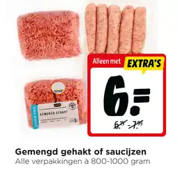 Jumbo Gemengd gehakt of saucijzen aanbieding