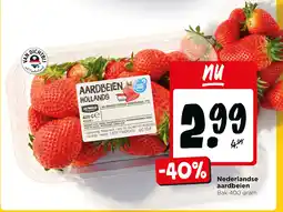 Jumbo Nederlandse aardbeien aanbieding