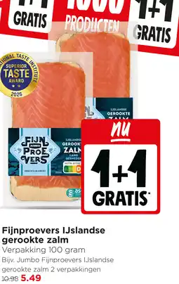 Jumbo Fijnproevers IJslandse gerookte zalm aanbieding
