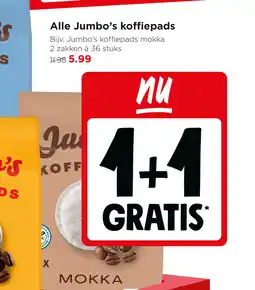 Jumbo Alle Jumbo's koffiepads aanbieding