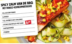 Jumbo Spicy zalm van de bbq aanbieding
