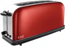 Bol.com Russell Hobbs Colours Plus+ 21391-56 - Extra lange Broodrooster - Rood aanbieding