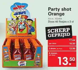 Sligro Party Shot Orange aanbieding