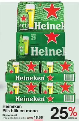Sligro Heineken Pils Blik en Mono aanbieding