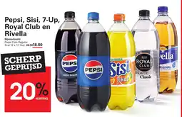 Sligro Pepsi, Sisi, 7-Up, Royal Club en Rivella aanbieding