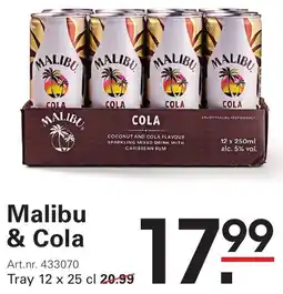 Sligro Malibu & Cola aanbieding