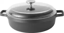 Bol.com Sauteerpan met dubbele handgreep en deksel 28cm - Zwart - PFAS-vrij aanbieding