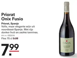 Sligro Priorat Onix Fusio aanbieding