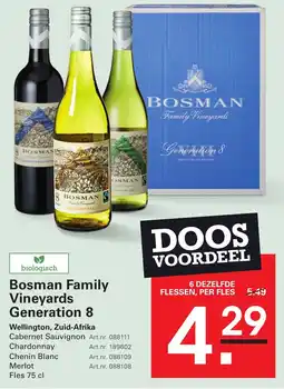 Sligro Bosman Family Vineyards Generation 8 aanbieding
