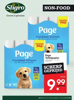 Sligro Page Toiletpapier aanbieding
