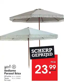Sligro Sediamo Parasol Ibiza aanbieding