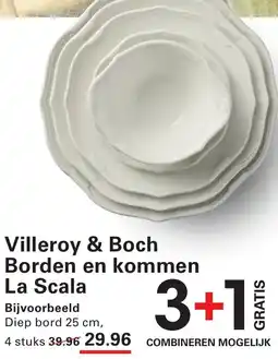 Sligro Villeroy & Boch Borden en kommen La Scala aanbieding