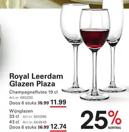 Sligro Royal Leerdam Glazen Plaza aanbieding