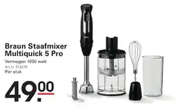 Sligro Braun Staafmixer Multiquick 5 Pro aanbieding