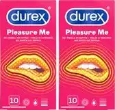 Bol.com Durex Condooms Pleasure Me 10st - 2 Stuks - Voordeelverpakking aanbieding