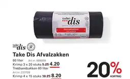 Sligro Take Dis Afvalzakken aanbieding
