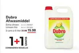 Sligro Dubro Afwasmiddel aanbieding