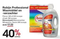 Sligro Robijn professional wasmiddel en verzachter aanbieding