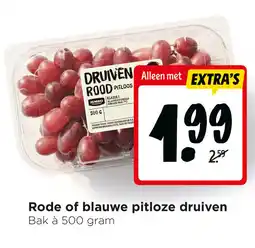 Jumbo Rode of blauwe pitloze druiven aanbieding
