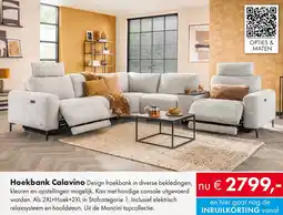 Woonsquare Hoekbank Calavino aanbieding