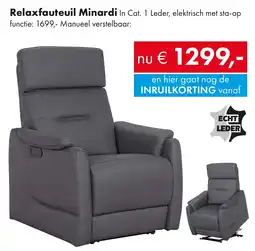 Woonsquare Relaxfauteuil Minardi aanbieding