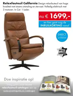 Woonsquare Relaxfauteuil California aanbieding