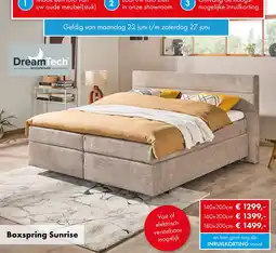 Woonsquare DreamTech Boxspring Sunrise aanbieding