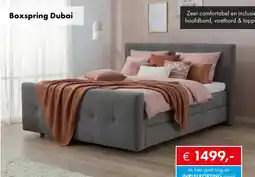Woonsquare Boxspring Dubai aanbieding