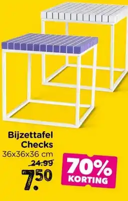 Xenos Bijzettafel Checks aanbieding