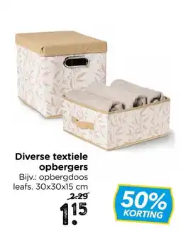 Xenos Diverse textiele opbergers aanbieding
