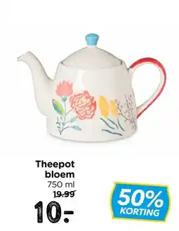 Xenos Theepot bloem aanbieding