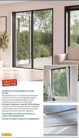 Kluswijs HAMSTRA PLISSEHORDEUR ALLURE EXTRA aanbieding