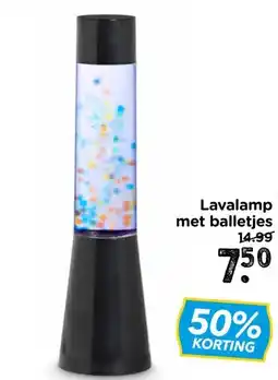 Xenos Lavalamp met balletjes aanbieding