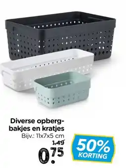 Xenos Diverse opberg- bakjes en kratjes aanbieding