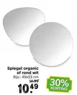 Xenos Spiegel organic of rond wit aanbieding