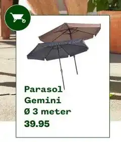 Welkoop Parasol Gemini aanbieding