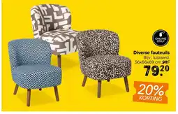 Xenos Diverse fauteuils aanbieding