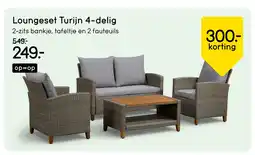Leen Bakker Bekijk Loungeset Turijn 4-delig aanbieding