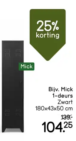 Leen Bakker Bekijk Kledingkast Mick aanbieding