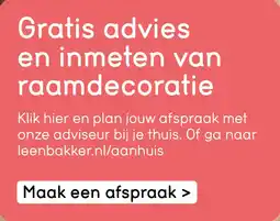 Leen Bakker Maak een afspraak aanbieding