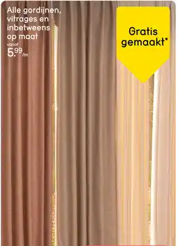 Leen Bakker Bekijk Alle gordijnen, vitrages en inbetweens op maat aanbieding