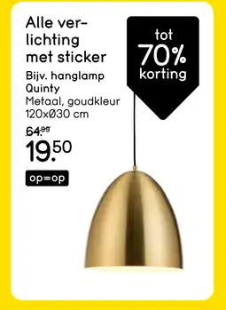 Leen Bakker Bekijk alle verlichting met sticker aanbieding