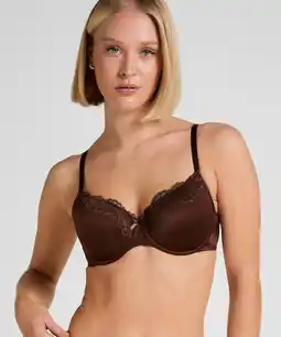 Hunkemoller Hunkemöller Voorgevormde beugel bh Lace & Shine Bruin aanbieding