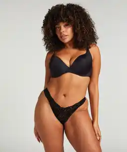Hunkemoller Hunkemöller Extra lage string Marina Zwart aanbieding