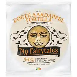 Albert Heijn No Fairytales Zoete aardappel tortilla wrap aanbieding